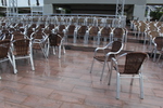 Външни алуминиеви столове за кафене